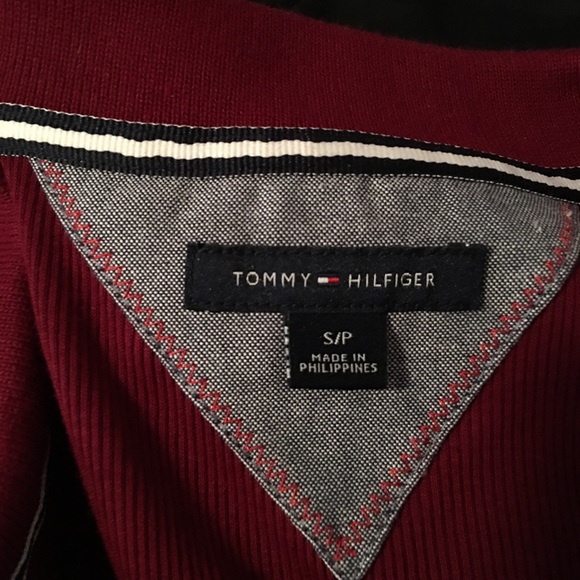 Burgundy Tommy Hilfiger shirt - Picture 3 of 3
